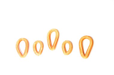 beyaz zemin üzerine İspanyol börek