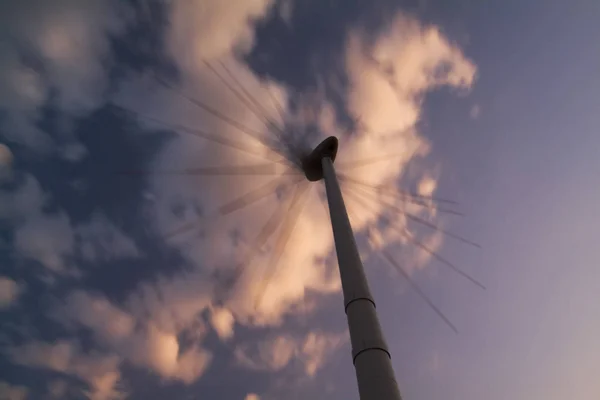 风力涡轮机 意大利普利亚 — 图库照片
