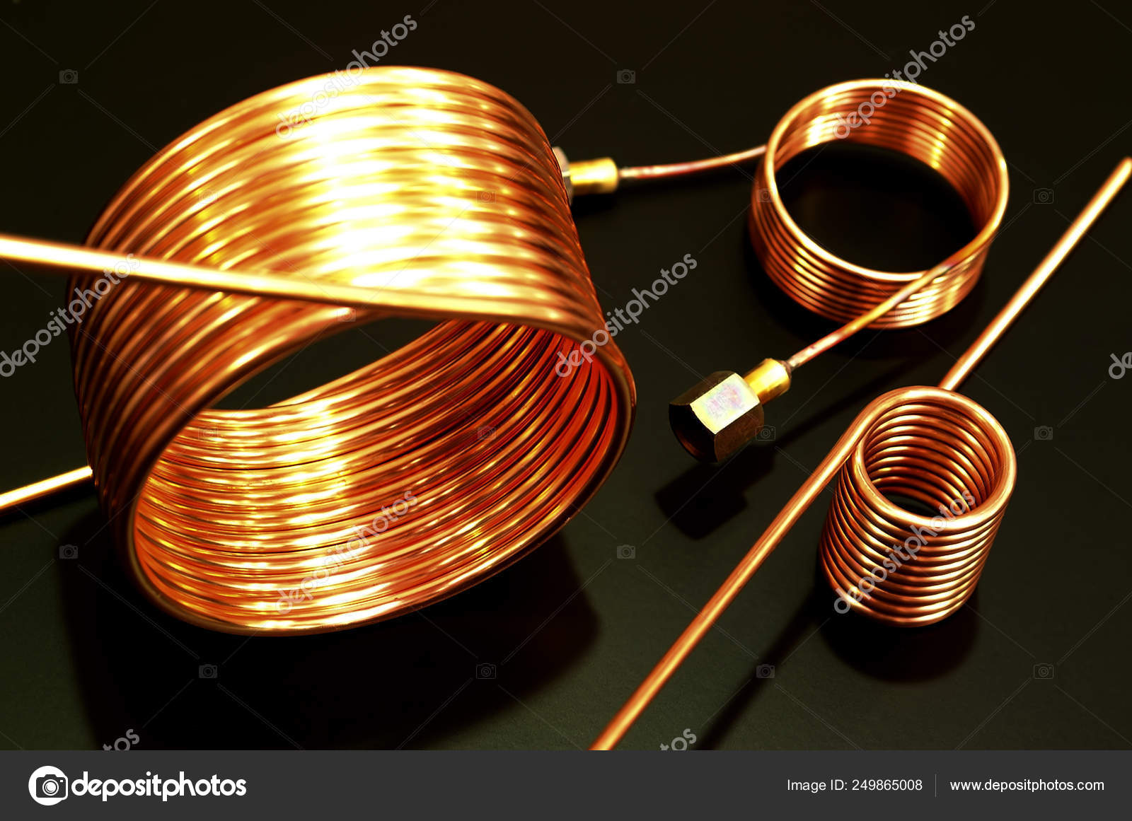 Copper tube coils Stock Photo by ©MassimoRivenci 249865008