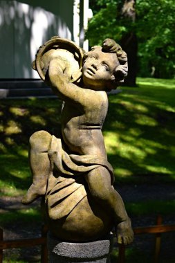 Eski tarihi manastır Lomec Güney Bohemya