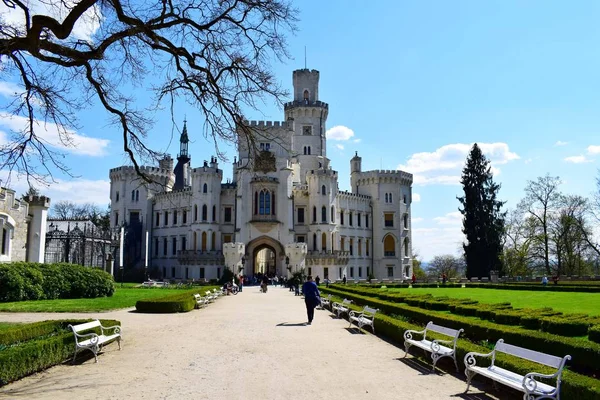 Castelo Hluboka Boêmia Sul — Fotografia de Stock