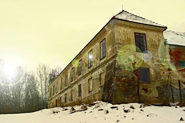 Старое Здание Южной Чехии — стоковое фото