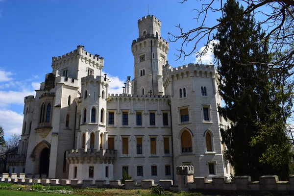 Velho Castelo Hluboka Boêmia Sul — Fotografia de Stock