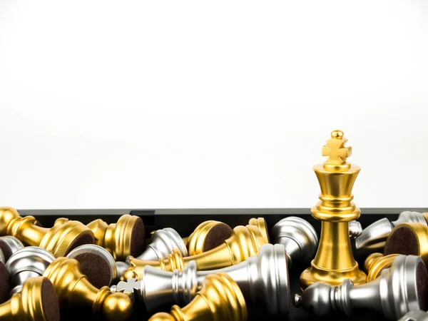 Schachfiguren Strategie Führungs Und Teamwork Konzept — Stockfoto