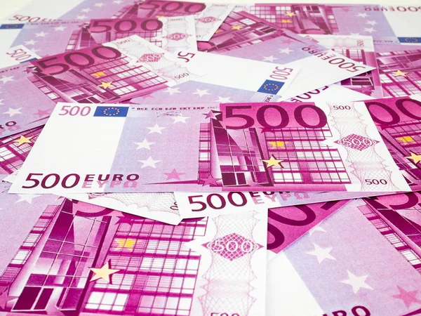 Пятьсот 500 Евро Банкноты Валютный Фон Европы — стоковое фото