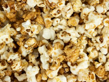 Patlamış mısır doku arka plan, gıda