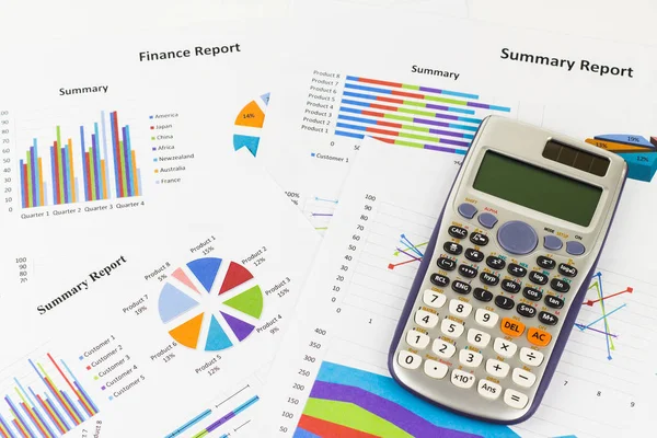 Calculations Savings Finances Economy Concept — Stock Photo, Image