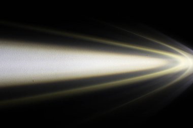 Gece ışık demeti.