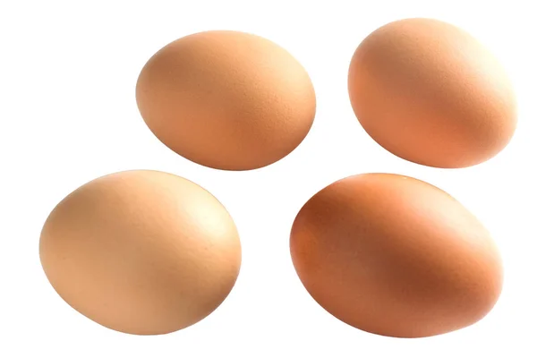 Beyaz Arkaplanda Izole Yumurtalar — Stok fotoğraf