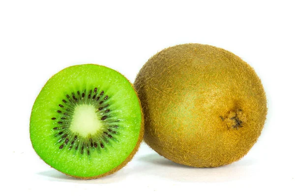 Kiwi Frucht Auf Weißem Hintergrund — Stockfoto