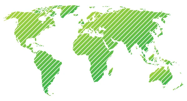 Mapa Del Mundo Con Líneas Verticales Ilustración Vectorial Elementos Esta — Archivo Imágenes Vectoriales