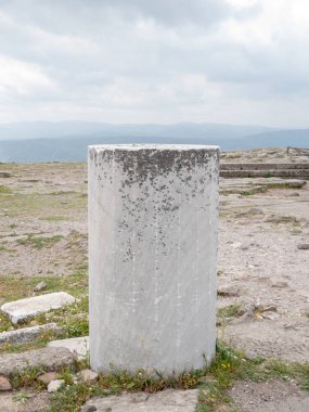 Akropolis, Bergama, Türkiye'de bir açık hava müzesinin kalıntıları.