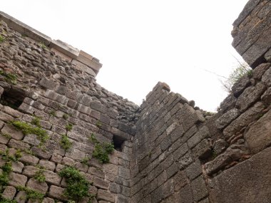Akropolis, Bergama, Türkiye'de bir açık hava müzesinin kalıntıları.