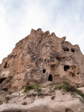 Türkiye Kapadokya Bölgesinde Uçhisar Kalesi.
