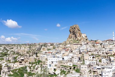 Türkiye Kapadokya Bölgesinde Uçhisar Kalesi.