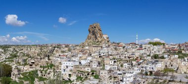 Türkiye Kapadokya Bölgesinde Uçhisar Kalesi.