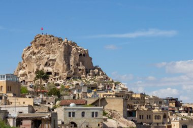 Türkiye Kapadokya Bölgesinde Uçhisar Kalesi.