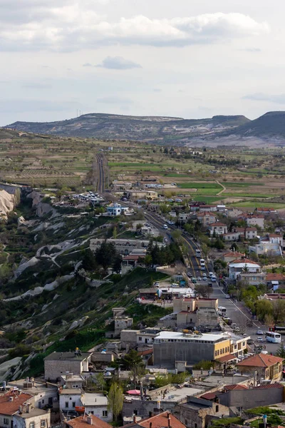 Una vista a través de la región de Capadocia de pavo desde el Uchisar c — Foto de Stock