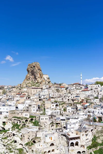 Uchisar Castle in Cappadocia Region of Turkey. — Stock Photo, Image