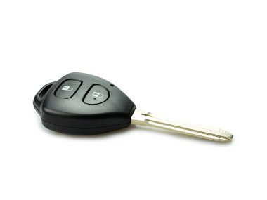 Kablosuz araç anahtarı beyaz arkaplanda izole edildi