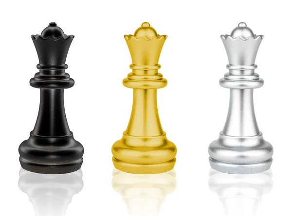 Peça de xadrez rei preto e xadrez branco isolado em fundo amarelo