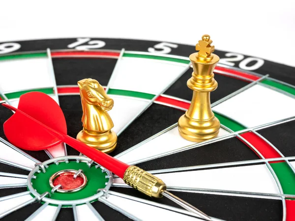 Chess Dart Arrows Dartboard — Stock Photo, Image