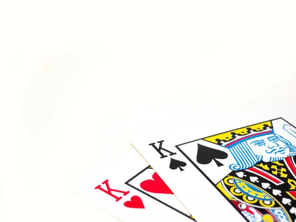 Playing Card Isolated White Background — Stock Photo, Image