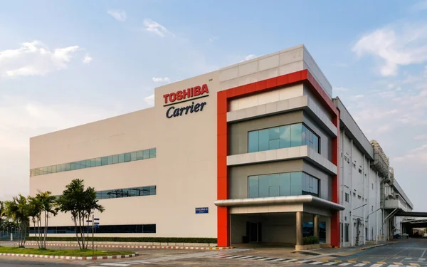Pathumthani Thailand Kwietnia 2020 Fabryka Klimatyzatorów Toshiba Carrier — Zdjęcie stockowe