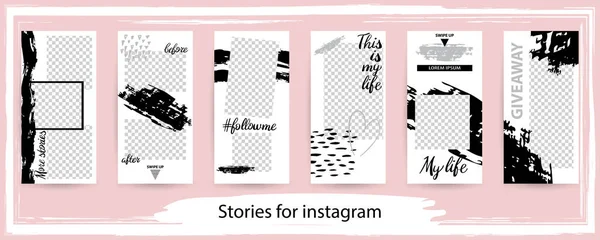 Vector Illustration for Instagram Stories template. This template, include  game for Instagram stories; bingo, 2 truths & 1 lie, GIF template. Stock  Vector