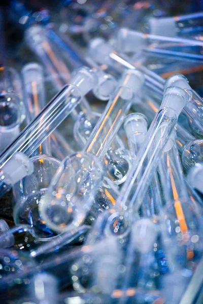 Laboratóriumi Kézműves Üvegcsövekből — Stock Fotó