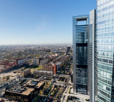 Madrid içinde gökdelenler ile Kuzey Bölgesi