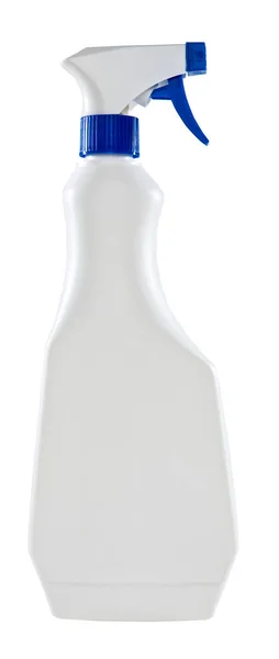 Vit flaska med en blå Detaljer — Stockfoto