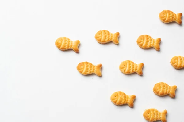 Tuzlu kraker şekil içinde balık, balık Tuzlu bisküvi