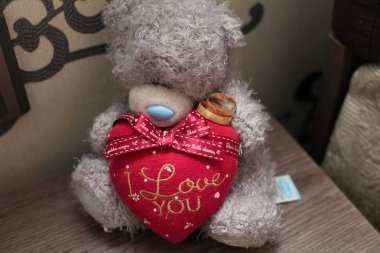 Alyans, Alyans teddy, Aşk kalpli Alyans, Alyans oyuncak ile