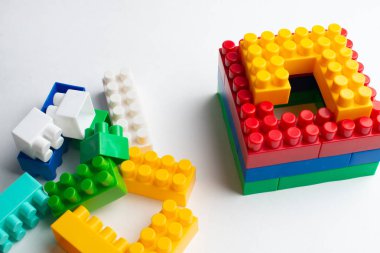 Çocuklar geliştirme, yapı taşları, Bina inşaat ve kamyon