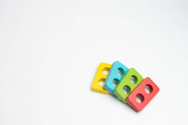 Renkli çocuklar geliştirme daire, squara, üçgen ve rectrangle