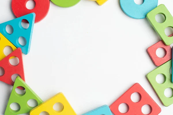 Renkli çocuklar geliştirme daire, squara, üçgen ve rectrangle