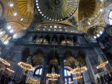 İstanbul, Türkiye - 7 Mart 2019: Sultanahmet Mo'nun İç