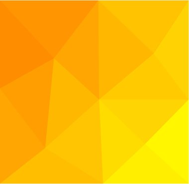 Düşük poli sarı güneşli arka plan. Vektör çizim