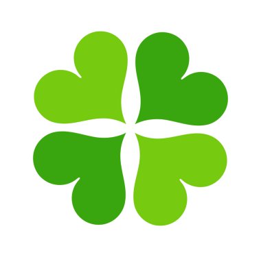 Yonca yaprağı yeşil simge tasarlamak