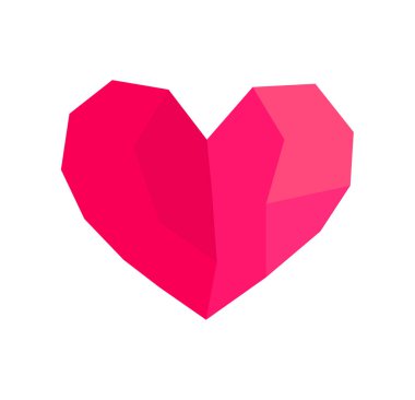 Kalp ikonu. Vektör illüstrasyonu