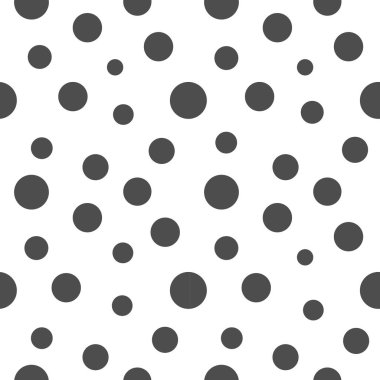 Siyah noktalı deseni. Vektör çizim