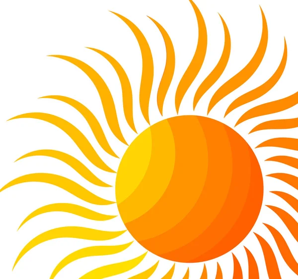 Die Sonne Vektorillustration — Stockvektor