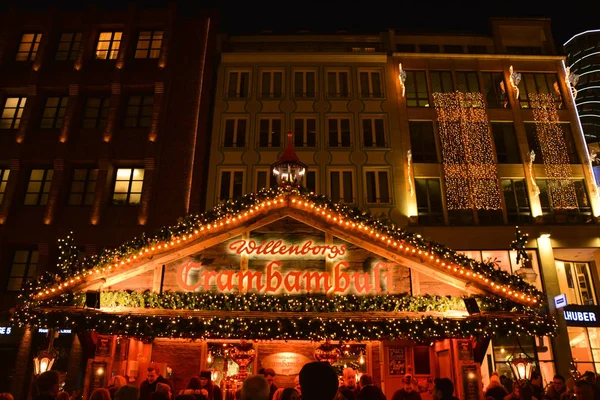 München November 2017 Traditioneller Weihnachtsmarkt Auf Dem Marienplatz München Bei — Stockfoto