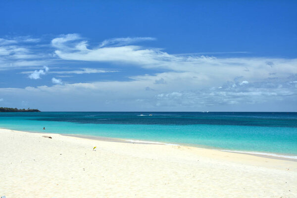 White sand beach on Grenada island, Caribbean