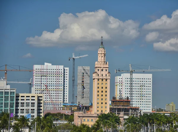 Miami Downtown landmark city view with Freedom tower