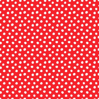 Kırmızı lekeli seamless modeli. Vektör çizim