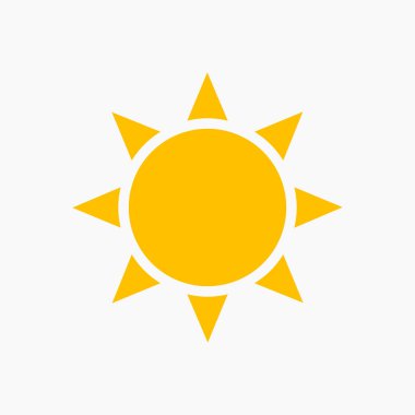 Güneş, düz simge tasarlamak