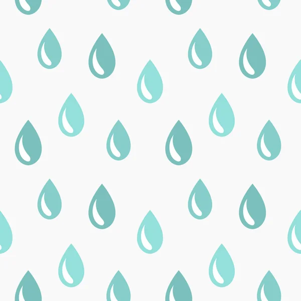 Rain Drops Seamless Pattern Vector Illustration — Stock Vector