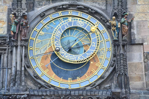 Orologio Astronomico Sul Municipio Nella Piazza Della Città Vecchia Praga — Foto Stock